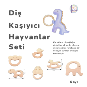 Hayvan Temalı Diş Kaşıyıcı Set