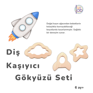 Gökyüzü Temalı Diş Kaşıyıcı Set